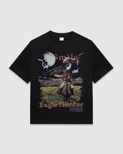 Smile and Wave Eagle Hunter T-Shirt Black