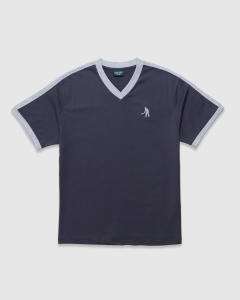 Passport Workers Stripe Organic SS Jersey Navy