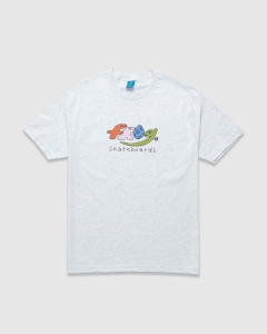 Frog Skateboards Dino Logo T-Shirt Ash