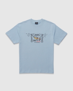 Passport Radio Silence T-Shirt Stonewash Blue