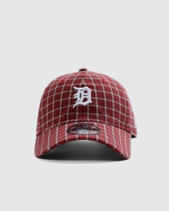 New Era 920 Detroit Tigers Check Strapback Red