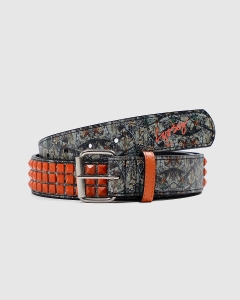Loosey Camo Stud Belt Orange