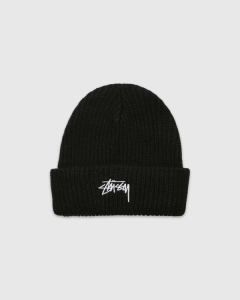 Stussy Stock Cuff Beanie Black