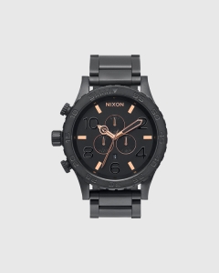 Nixon 51 30 Chrono Black/RoseGold