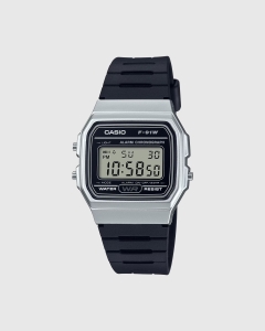 Casio Digital Vintage Watch Silver/Black F91WM-7A