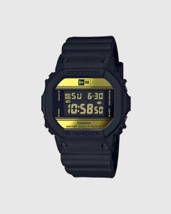 Casio G Shock Digital New Era Tie Up Black/Gold DW5600NE-1D