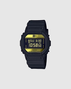 Casio G Shock Digital New Era Tie Up Black/Gold DW5600NE-1D