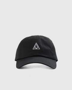 Huf Essentials Triple Triangle Curved Visor 6 Panel Black