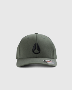 Nixon Deep Down Flexfit Athletic Fit Olive/Black