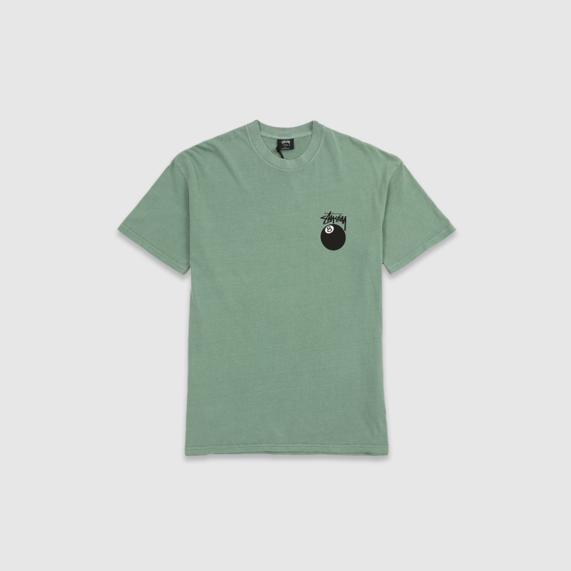 Stussy Pigment 8 Ball T-Shirt Pigment Sage Green | Fast Time