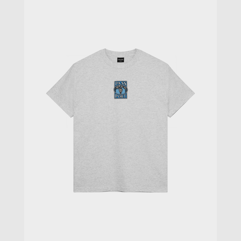 Passport Vase Embroidery T-Shirt Ash Heather | Fast Times Sk