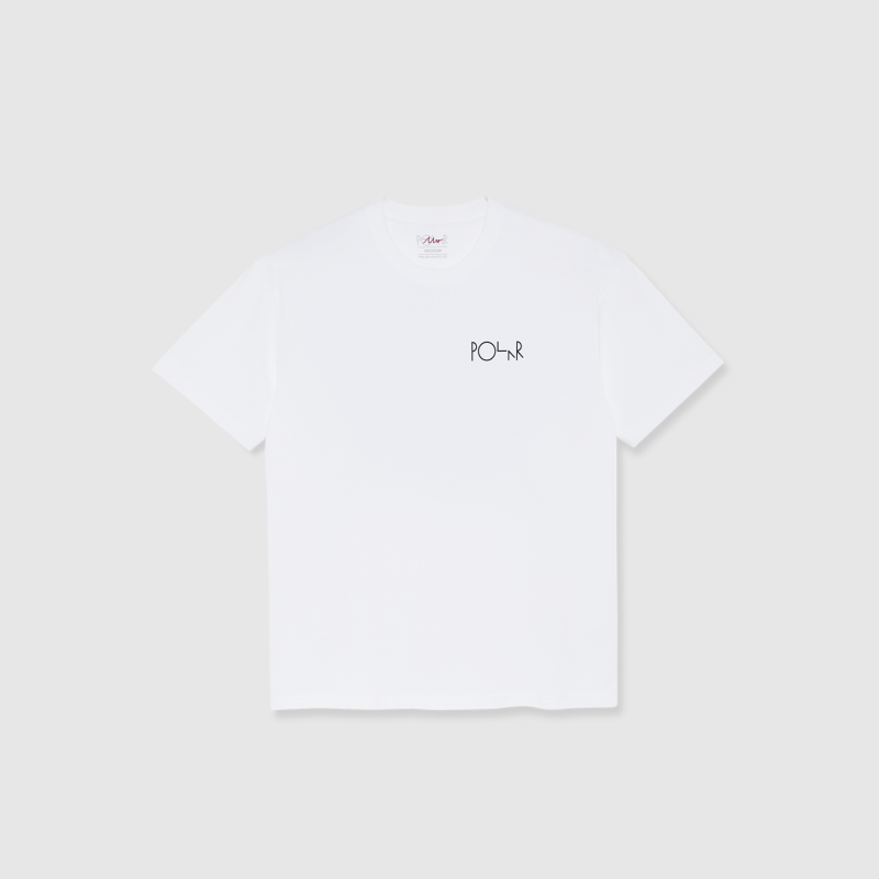Polar Skorsten Fill Logo T-Shirt White | Fast Times Skateboa