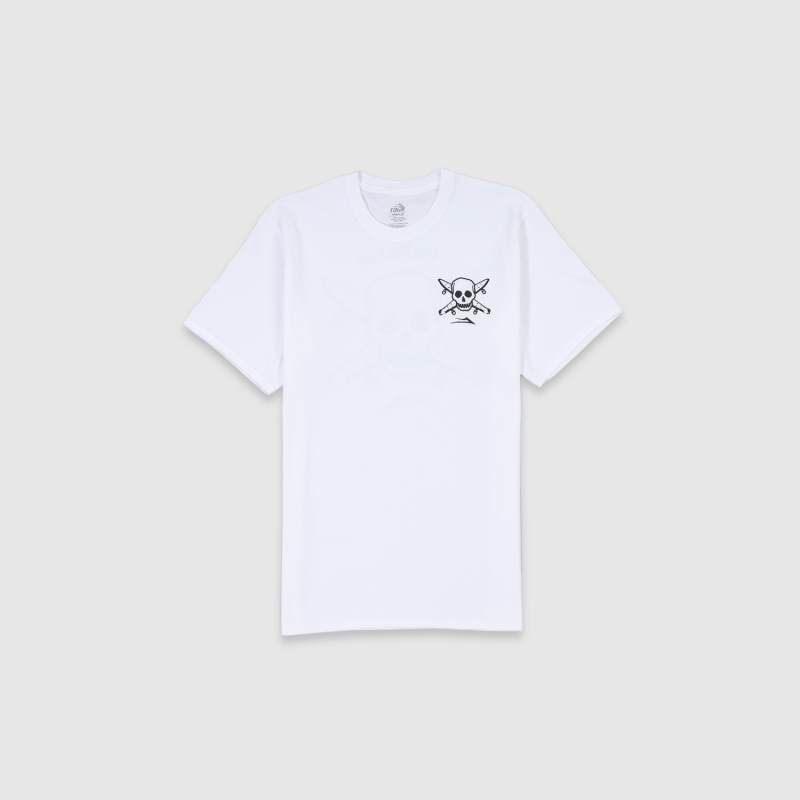 Lakai x Fourstar Street Pirate T-Shirt White | Fast Times Sk