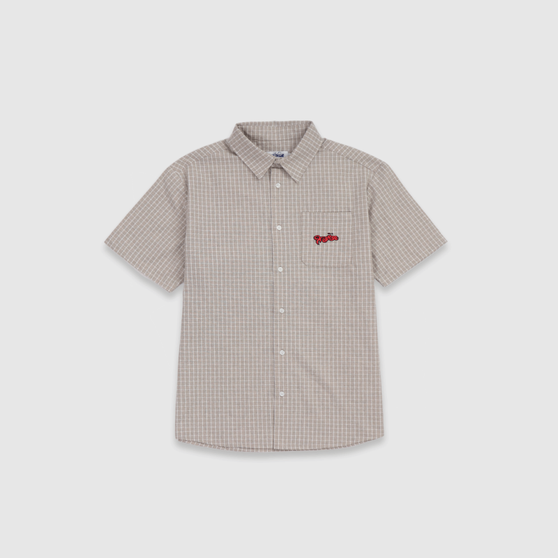 Xlarge Cheque SS Shirt Grey | Fast Times Skateboarding