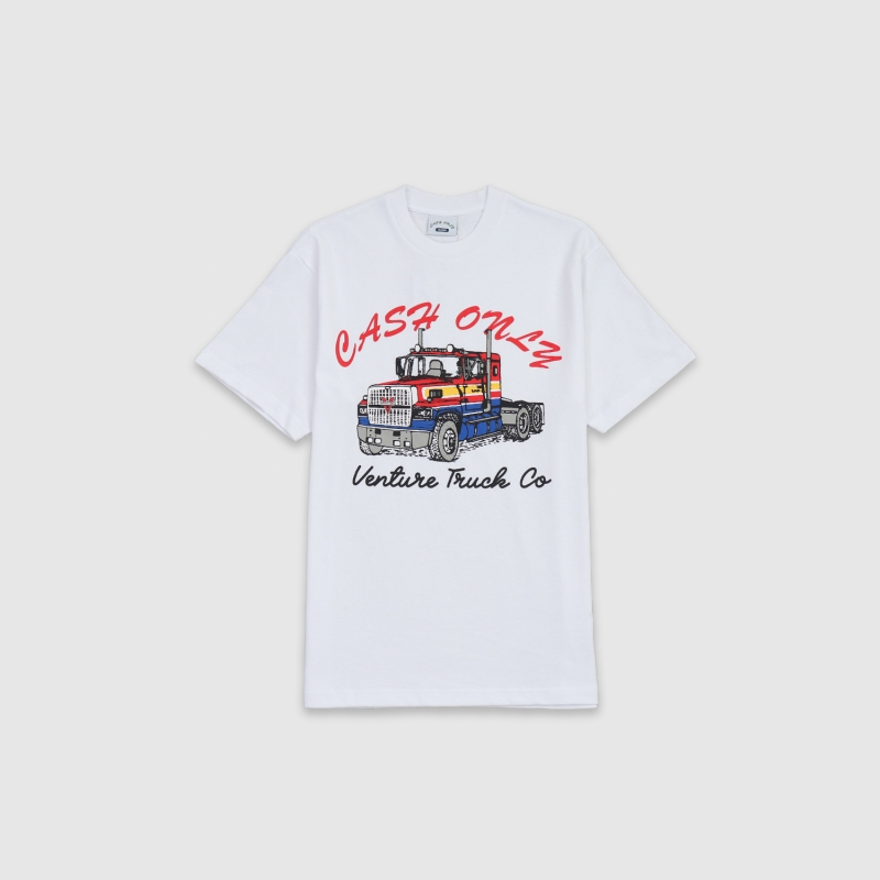 Cash Only x Venture Truck T-Shirt White | Fast Times Skatebo