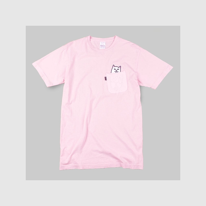 RipNDip Lord Nermal Pocket T-Shirt Pink | Fast Times Skatebo