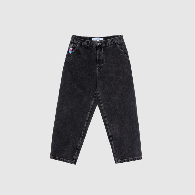 Polar Big Boy Work Pants Washed Black | Fast Times Skateboar