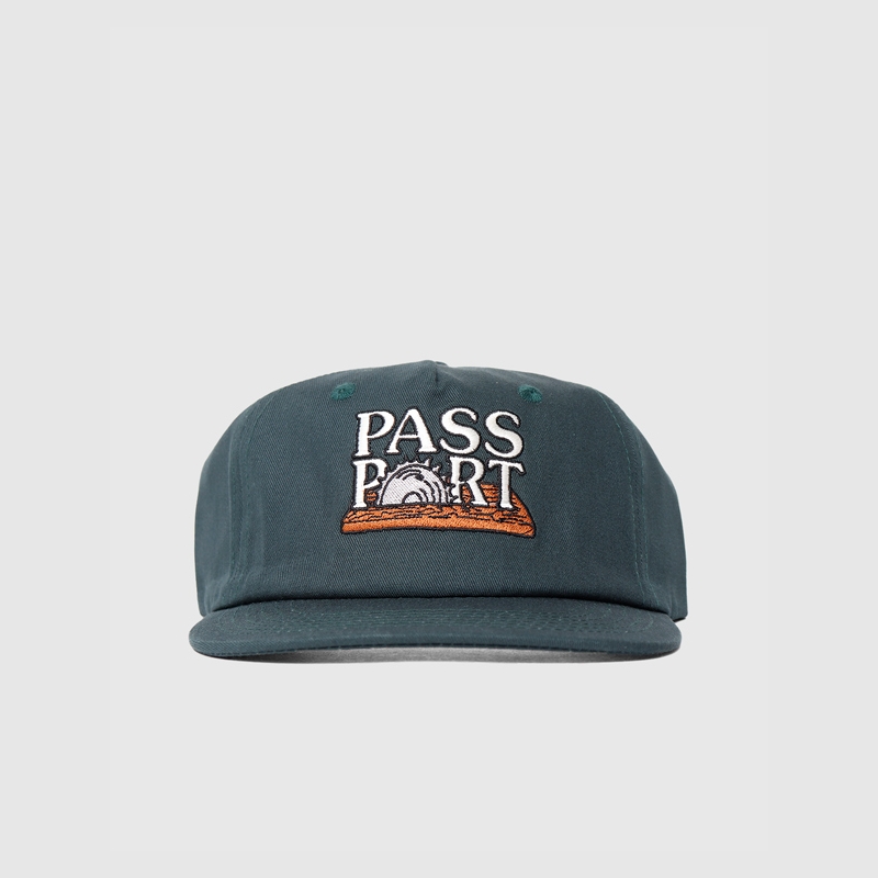 Passport Circle Saw 5 Panel Forest Green Fast Times Skateb 2531