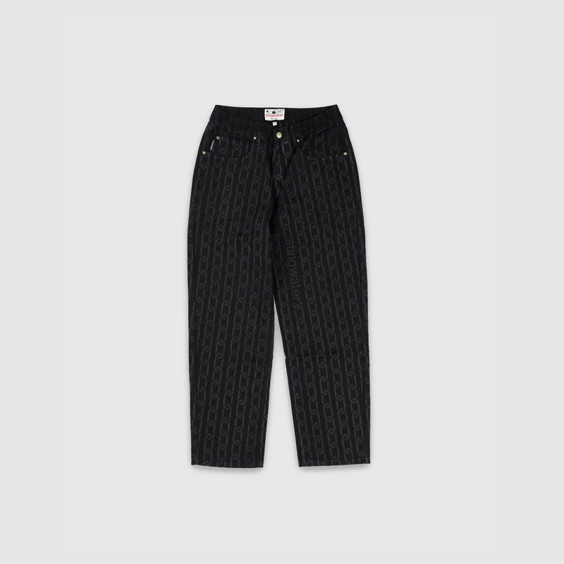 Stingwater Chain Chino Pants Black | Fast Times Skateboardin