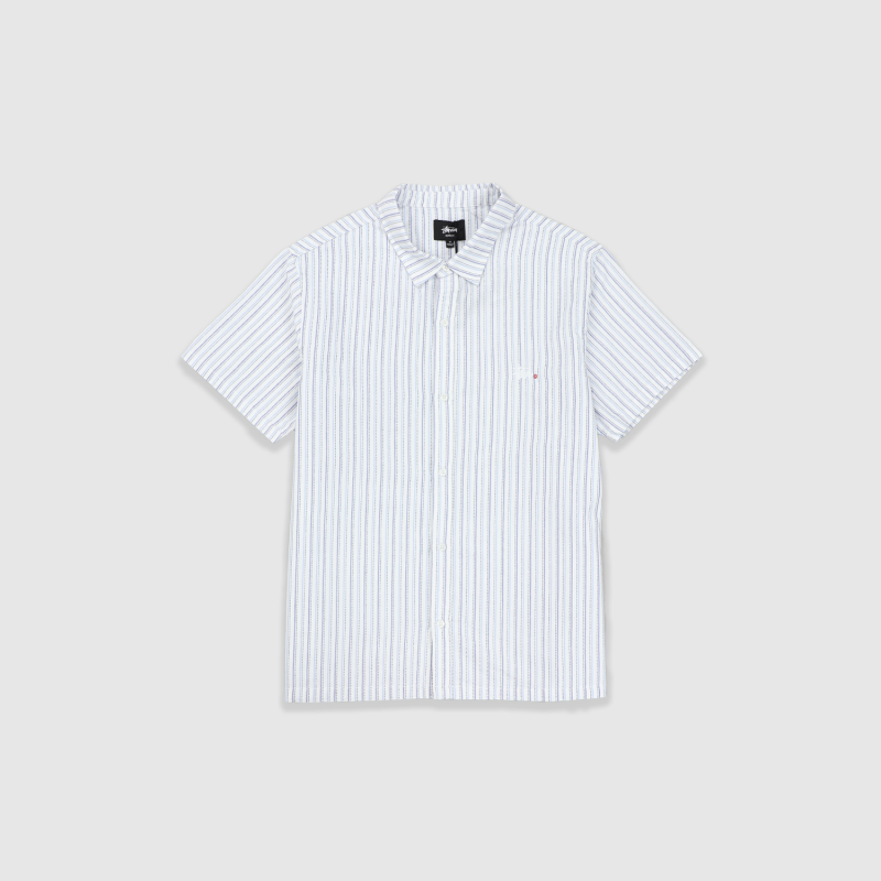 Stussy Graffiti Oxford Stripe Shirt | Fast Times Skateboardi