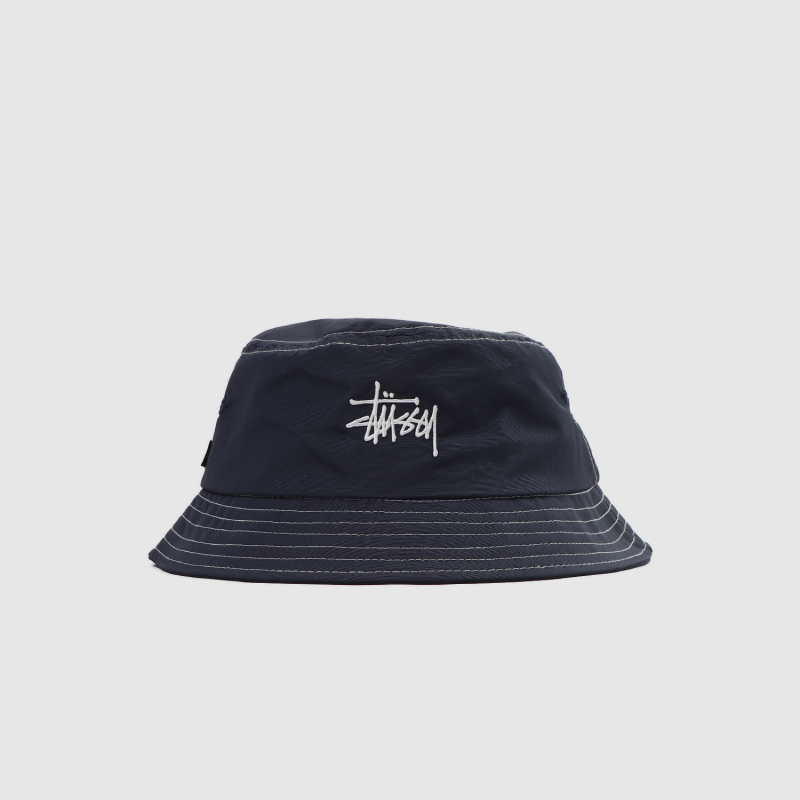 Navy stussy bucket hat online