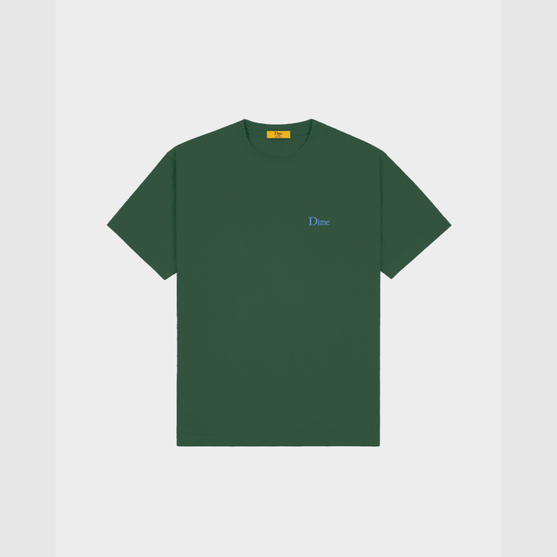 【DIME】 Classic Small Logo T-shirt : Rainforest Dime Classic Small Logo Tee Rainforest – Theory Skate Shop