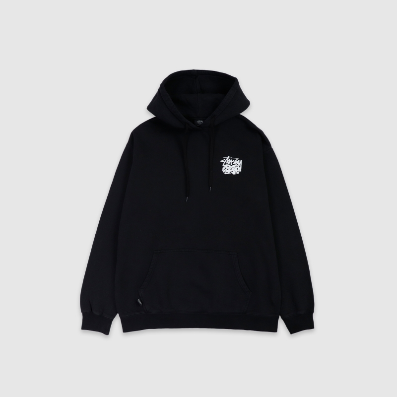 Stussy Pair Of Dice PO Hood Pigment Black | Fast Times Skate