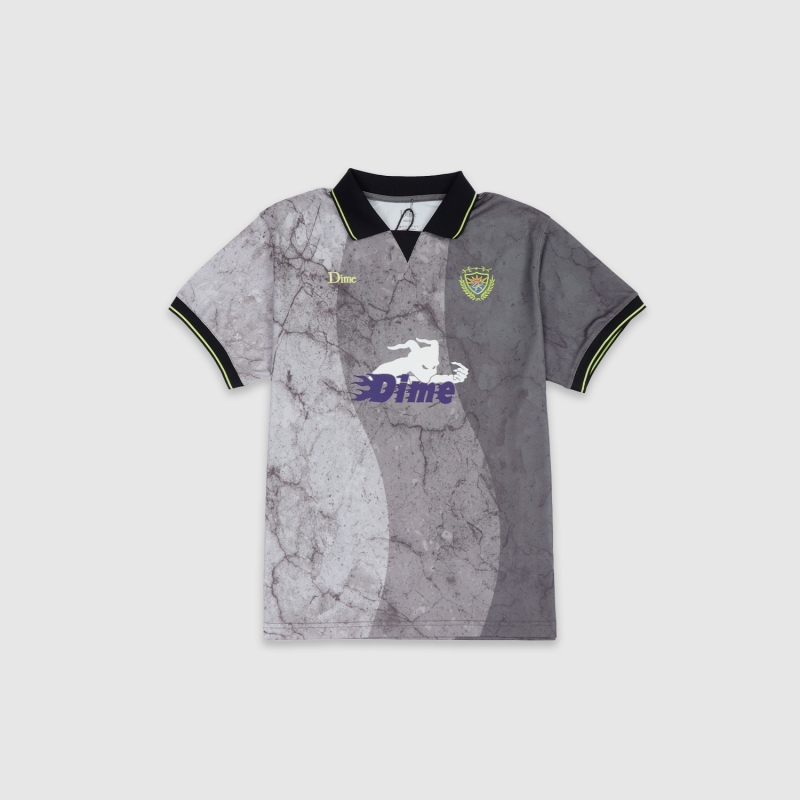 ウェア L Dime Final Jersey Concrete Dime Final SS Jersey Concrete | Fast Times Skateboarding