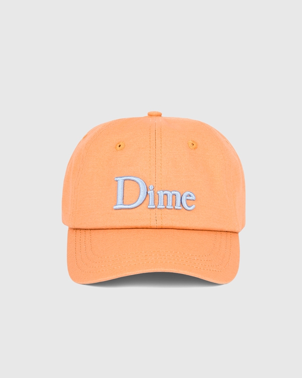 Dime Classic 3D Logo Strapback Washed Orange | Fast Times Sk