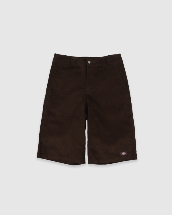 Dickies Cord 13in Multi Pocket Short Chestnut Fast Times S