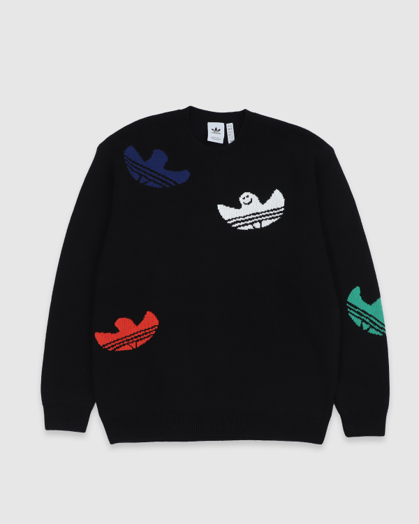 Adidas Shmoofoil Gender Neutral Knit Sweater Black Multi F