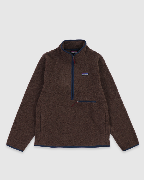 Patagonia Reclaimed Fleece 1 2 Zip Topsoil Brown Fast Time