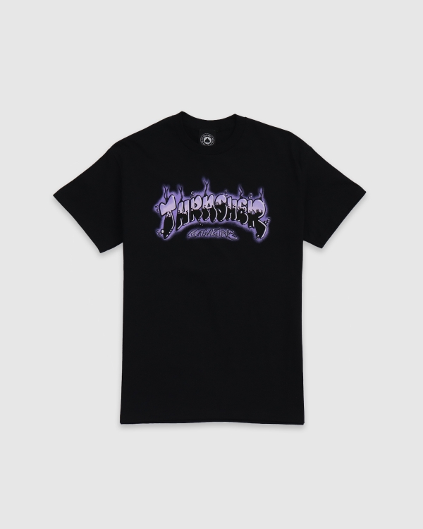 Thrasher Airbrush T Shirt Black Purple Fast Times Skateboa
