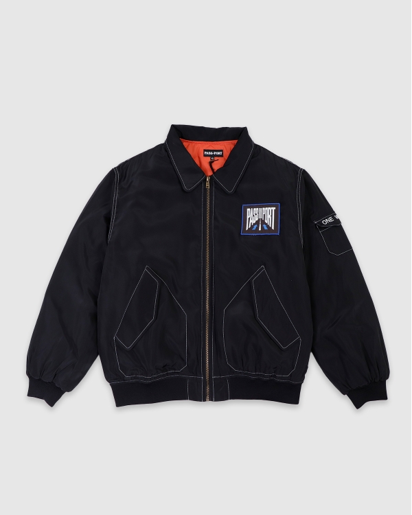 Passport One Way Freight Jacket Black | Fast Times Skateboar