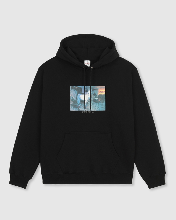Polar Dave Horse Dream PO Hood Black | Fast Times Skateboard