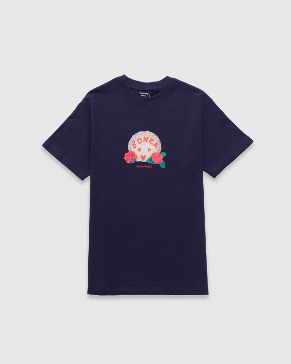 【センス抜群・新鋭ブランド】PASS~PORT Bonza Logo T-shirt Pass~Port Bonza Tee - Black – Pass~Port USA