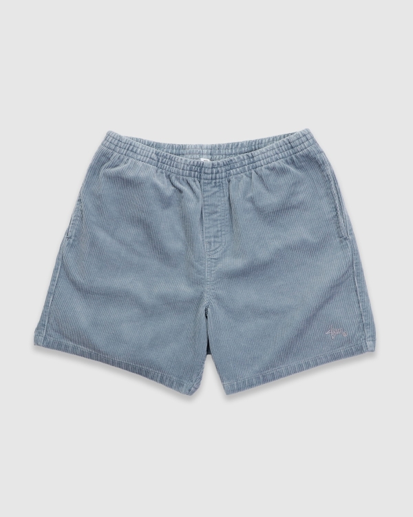 S Double Cord Coast Boxer Short Washed Steel | Fast Times Sk