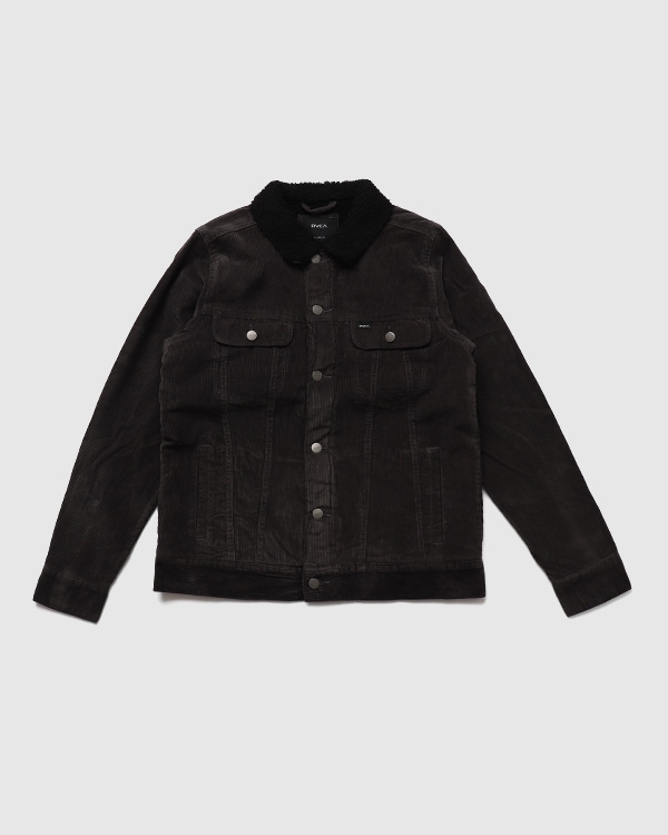 Rvca daggers cord sherpa jacket top
