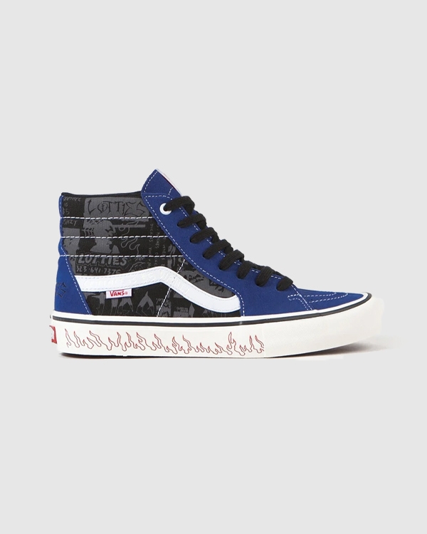 Vans x Lotties Sk8 Hi Pro Ltd Blue/Black | Fast Times Skateb