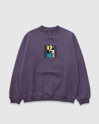 Passport Dine Em Sweater Dusty Blue