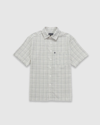 Passport Workers Check SS Shirt Green/Blue