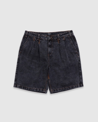 Fast Times Theo Denim Short Black Acid