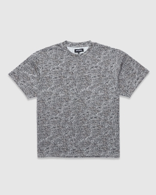 FA Burnt Sticker Stamp AOP T-Shirt Black/White
