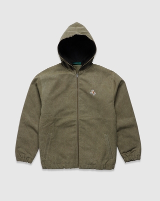 Walker Canvas Zip Hood Olive
