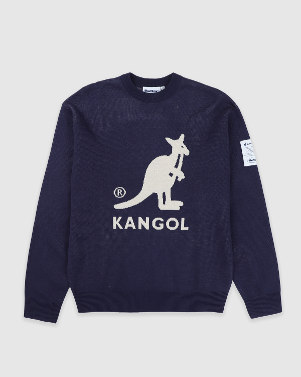 Panorama tiener Knipoog Butter Goods x Kangol Knitted Sweater Navy | Fast Times Skat
