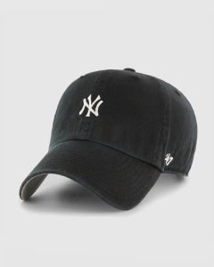 47 Brand Clean Up NY Yankees Base Runner Strapback Black