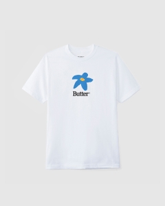 Butter Goods Flowers T-Shirt White