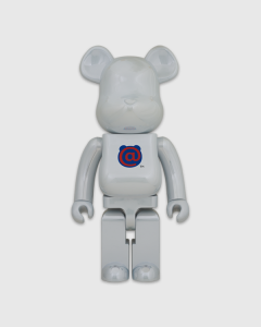 Medicom Toy Be@rbrick BB 1st Model 1000% Collectible Figurine White Chrome
