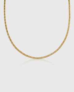 Shamone Joey Jazz Gucci Link Chain Sterling Silver 18k Yellow Gold Plated