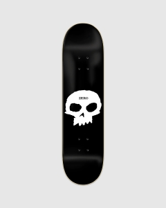 Zero Single Skull R7 Deck Black/White